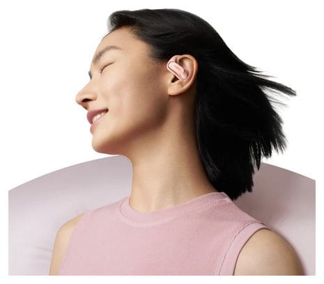 Écouteurs sans fil à oreilles libres Shokz OpenFit Air USB-C Rose