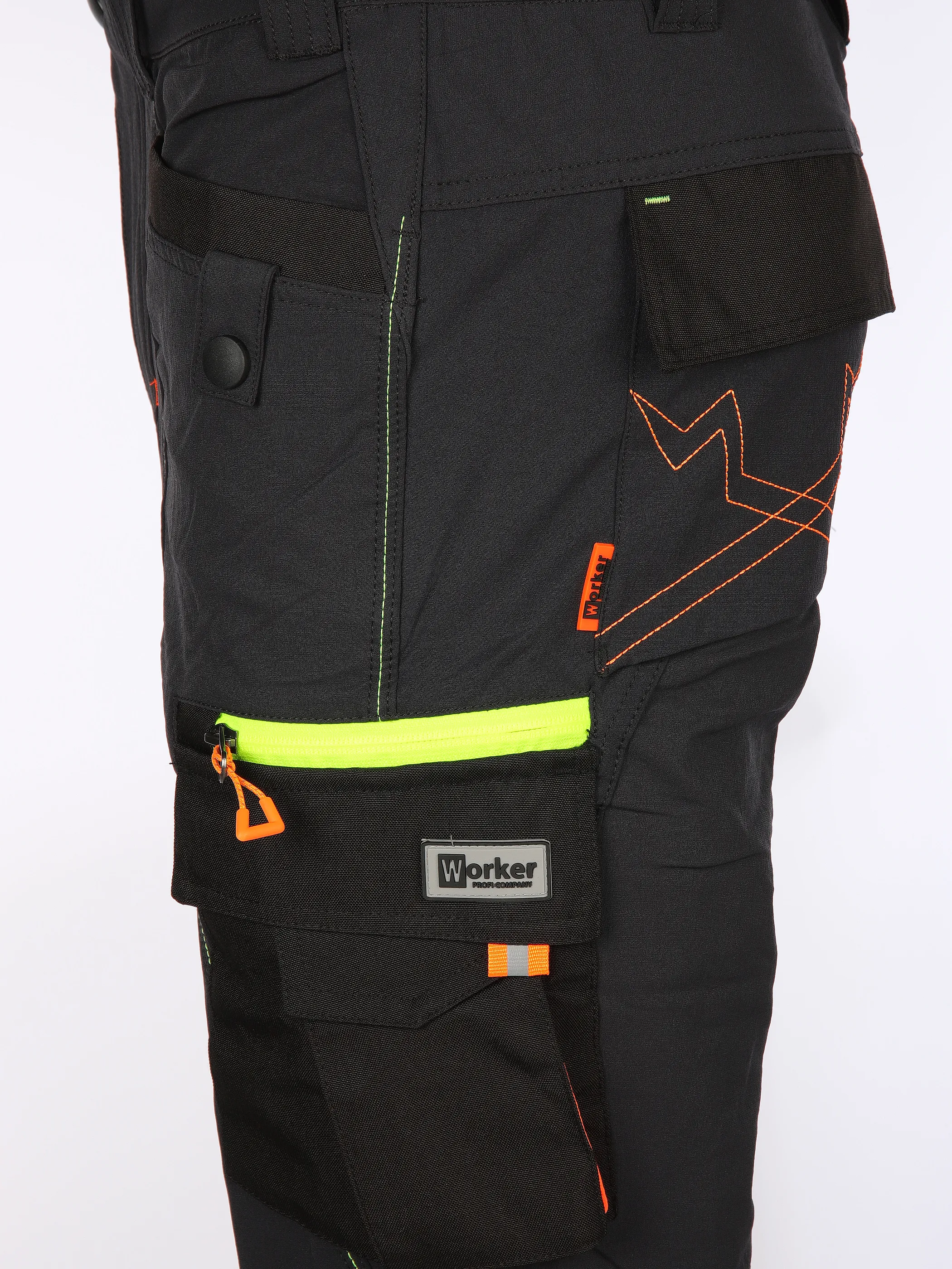 Herren Arbeitshose mit Superflex und vielen Details