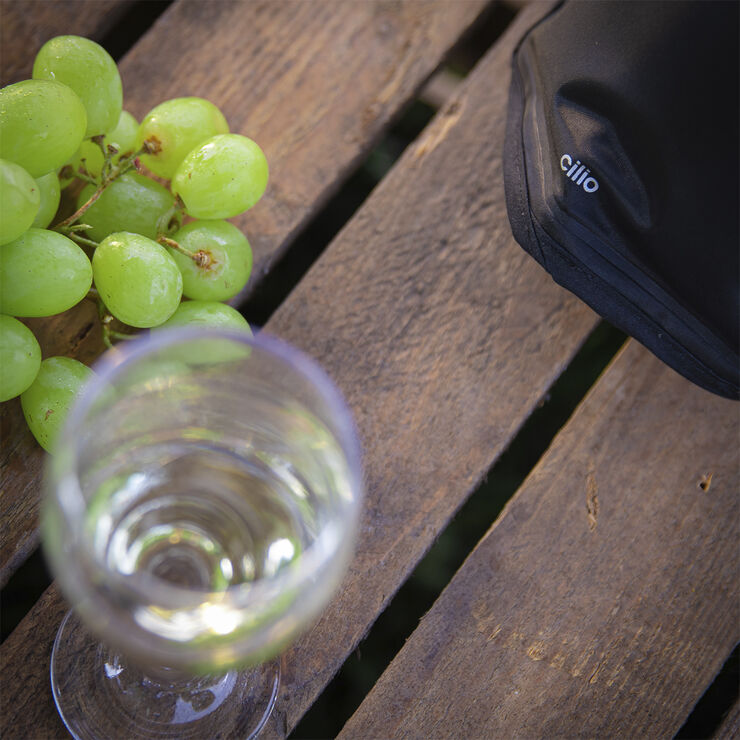 CILIO Kølepose til vin og champagne Sort