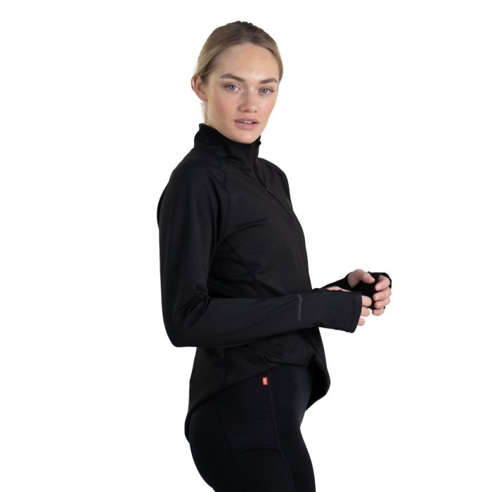 Lipati Dame Trøjer Calvus Zip Warm Shirt Sort