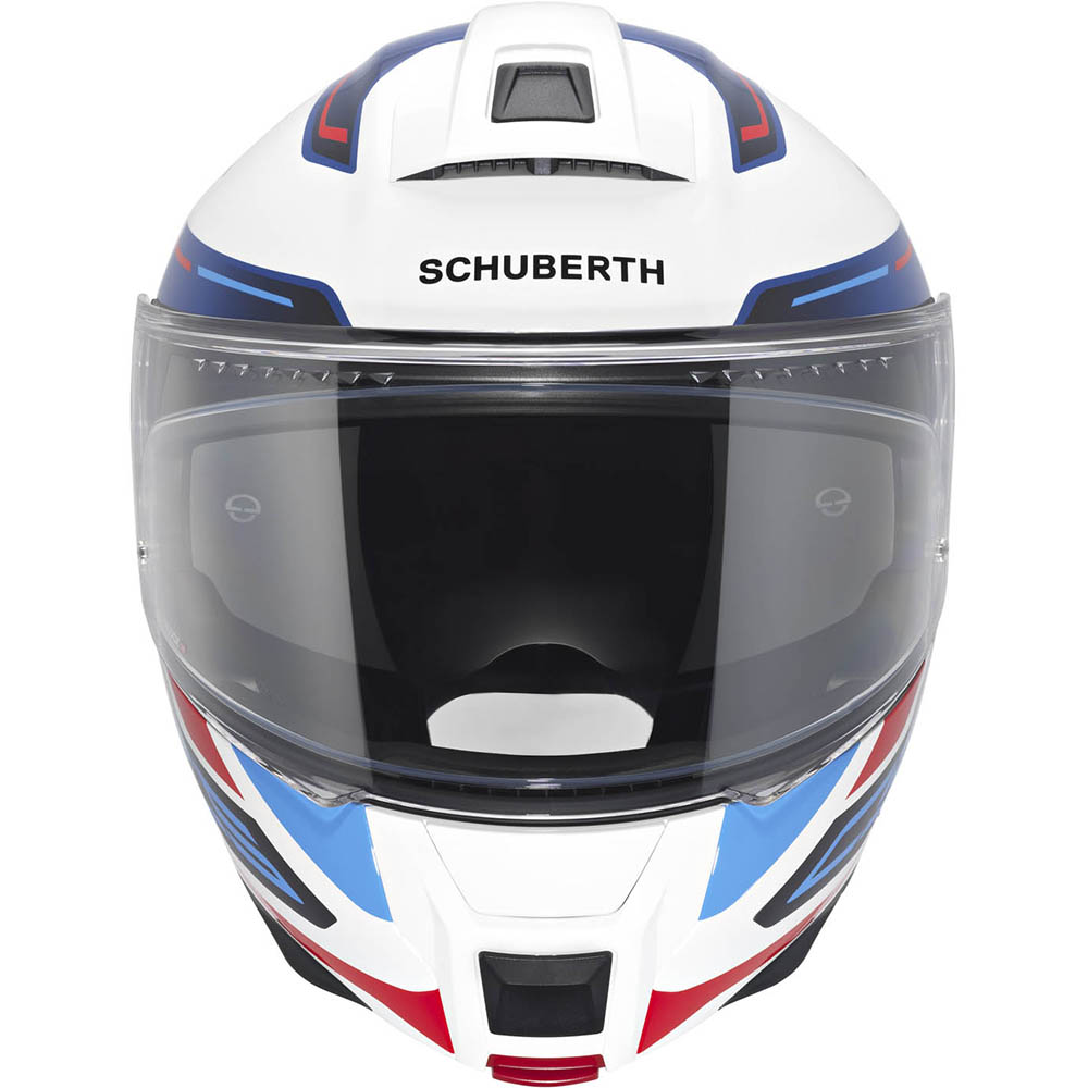 Schuberth - Casque C5 Omega Blanc / Bleu / Rouge / Brillant