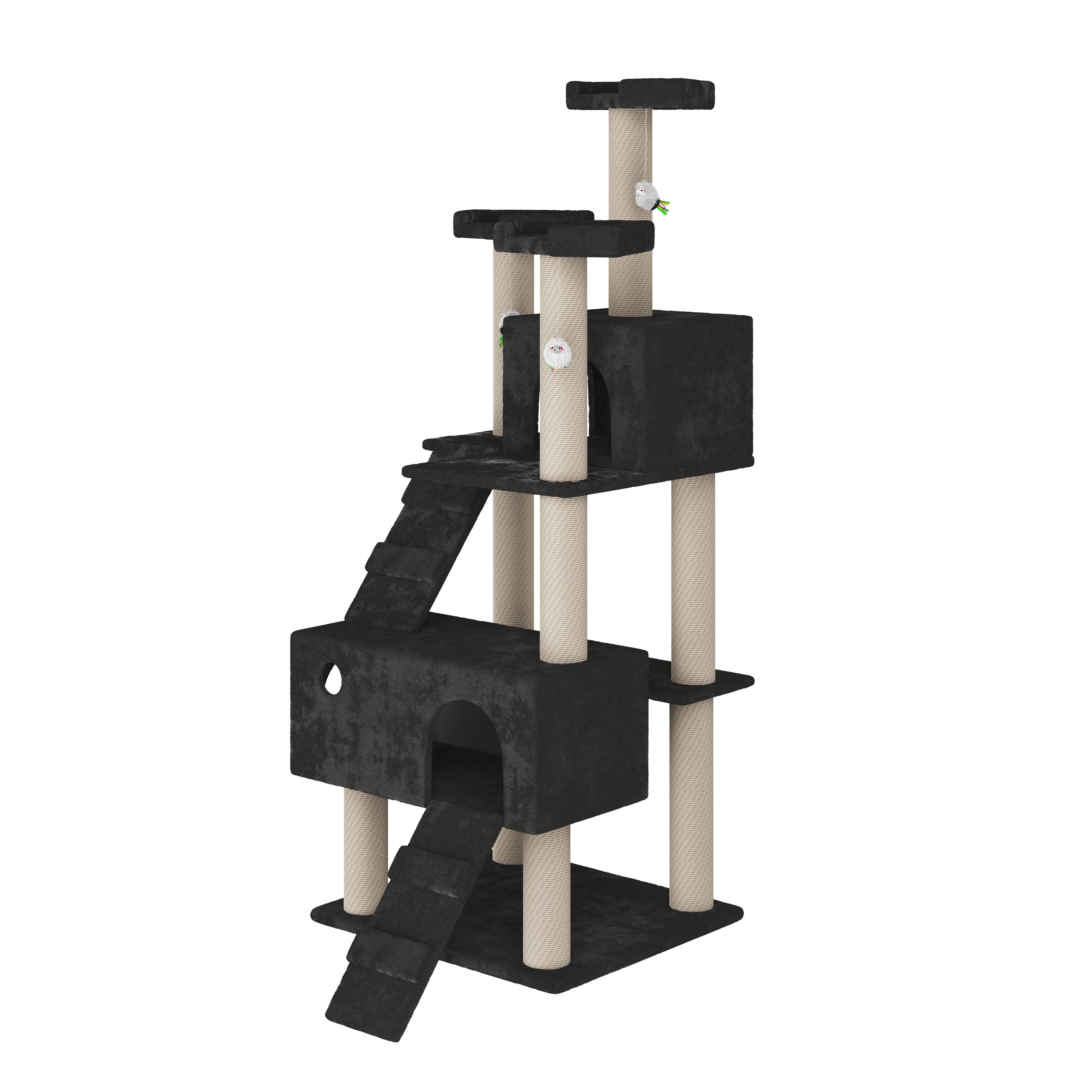 Katzenbaum MIRO 182 cm schwarz