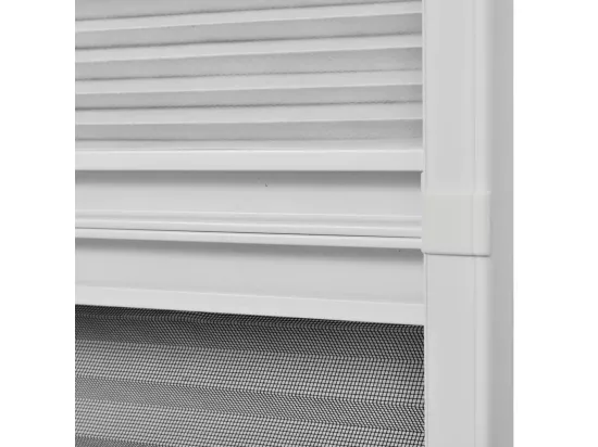 Moustiquaire plissée pour fenêtre et store Aluminium 60 x 80 cm