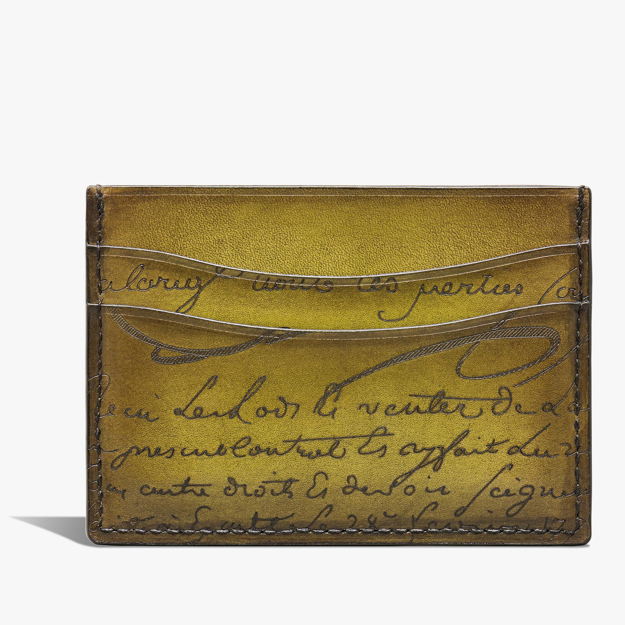 Porte-Cartes Bambou Neo En Cuir Scritto