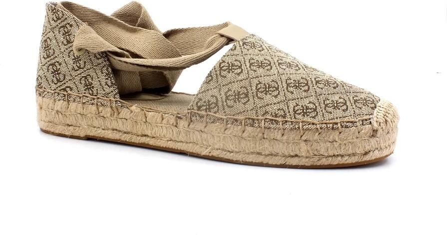 Bruin Tinten Jalene3 Espadrilles Dames Beige
