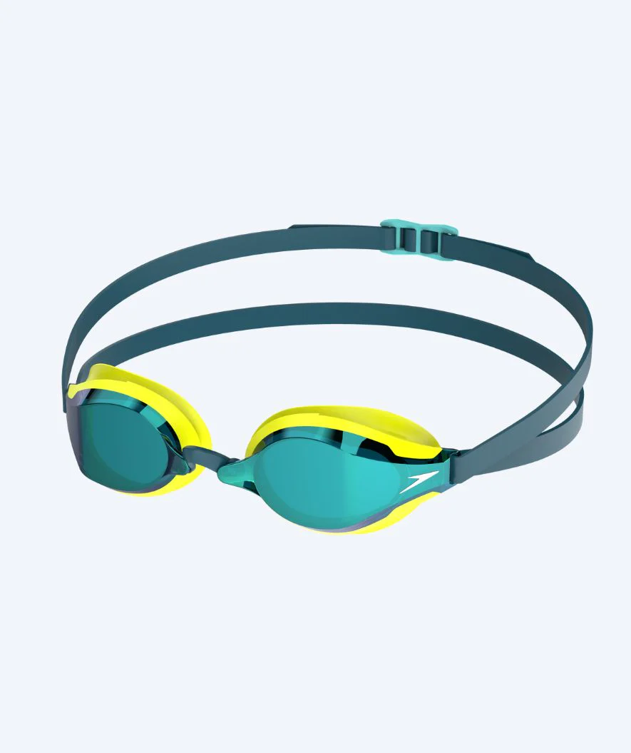 Speedo Elite svømmebriller - Fastskin Speedsocket 2 Mirror - Gul/grøn