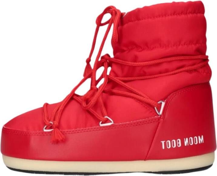 MOON BOOT Snowboots Light Low Nylon Maat: 37 38 Materiaal: Textiel Kleur: Rood