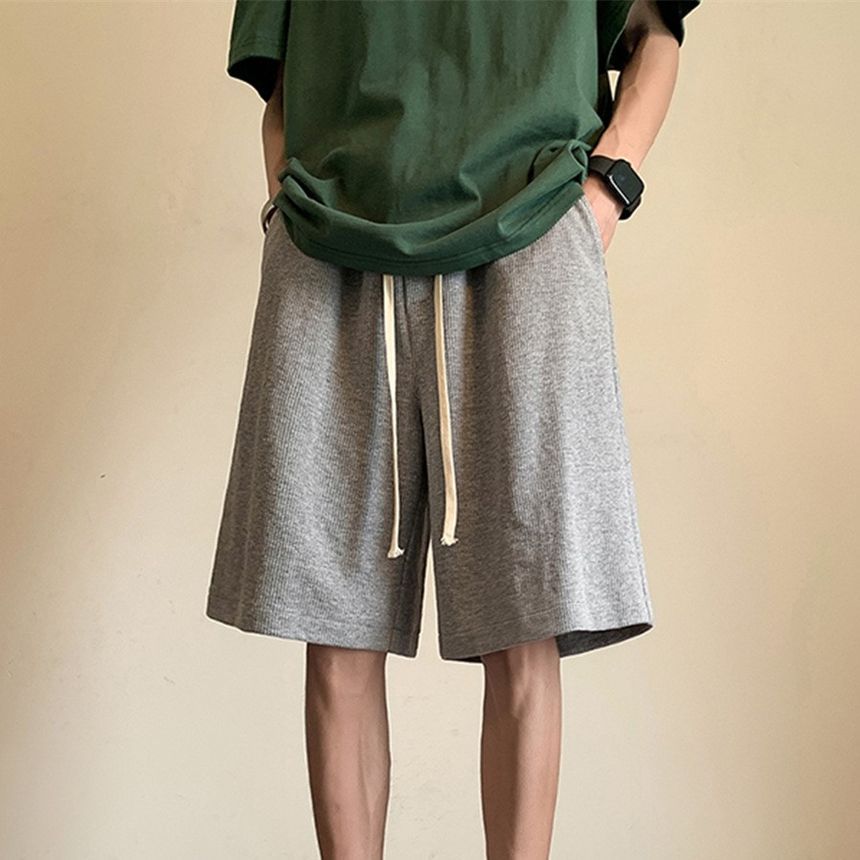 Obikan - Effen joggingbroek met trekkoord in de taille