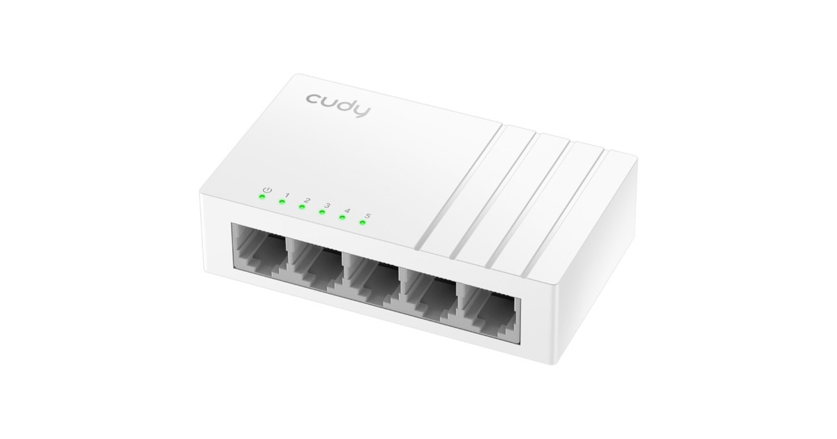 Cudy5-Port 10/100 Mbps Unmanaged Switch  (Wit)