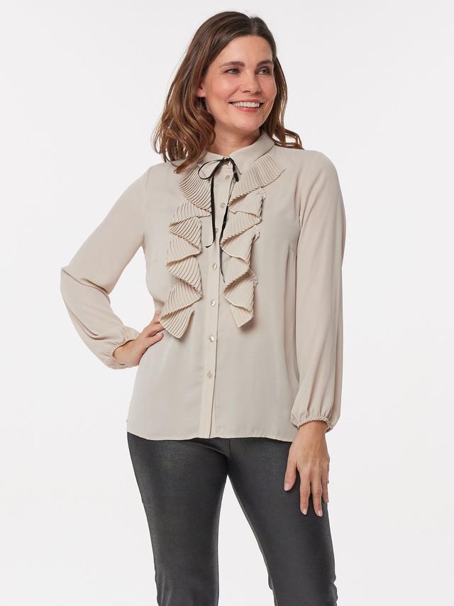 Rüschenbluse Plissée