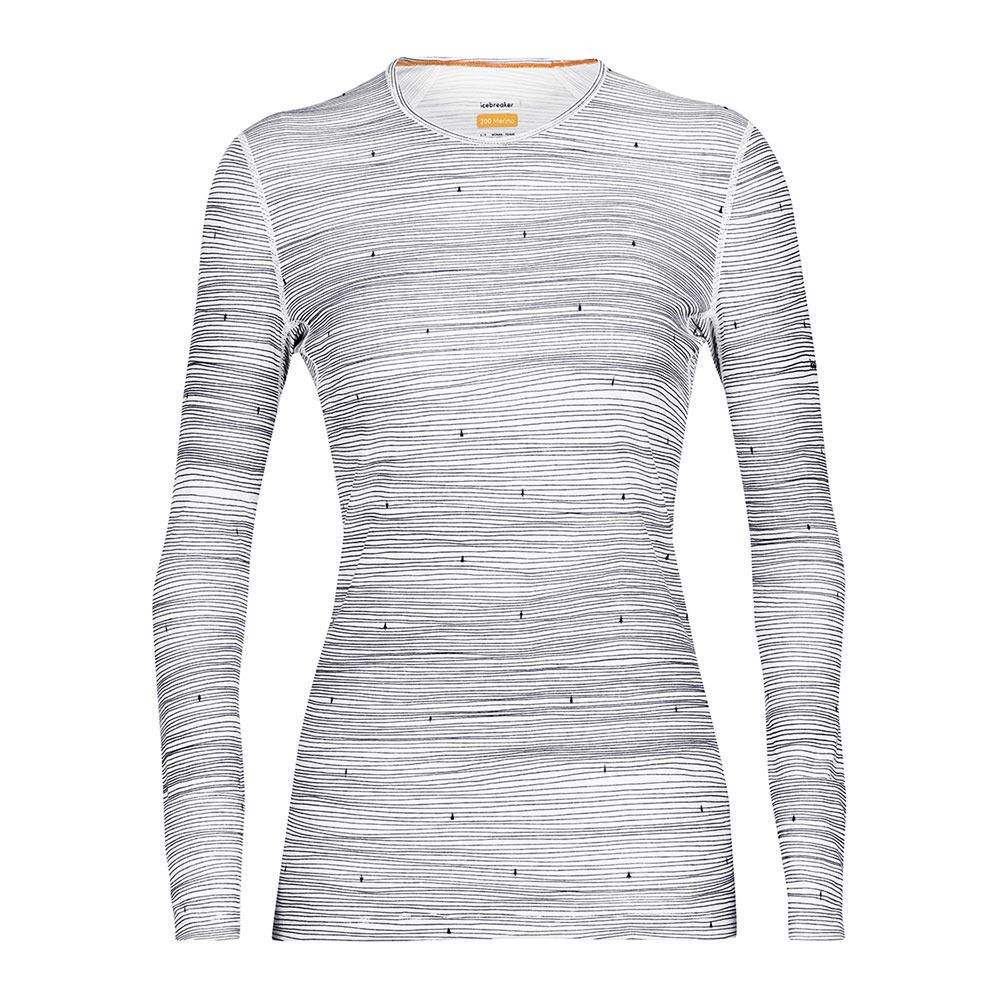 Icebreaker 200 OASIS - Tee-shirt Femme snw/mdnnvy/aop