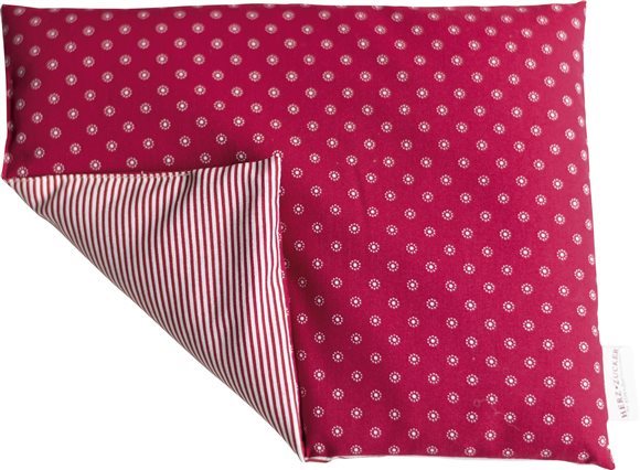 HERZZUCKER Raps-Wärmekissen 26x21cm Sternchen rot 1 Stk