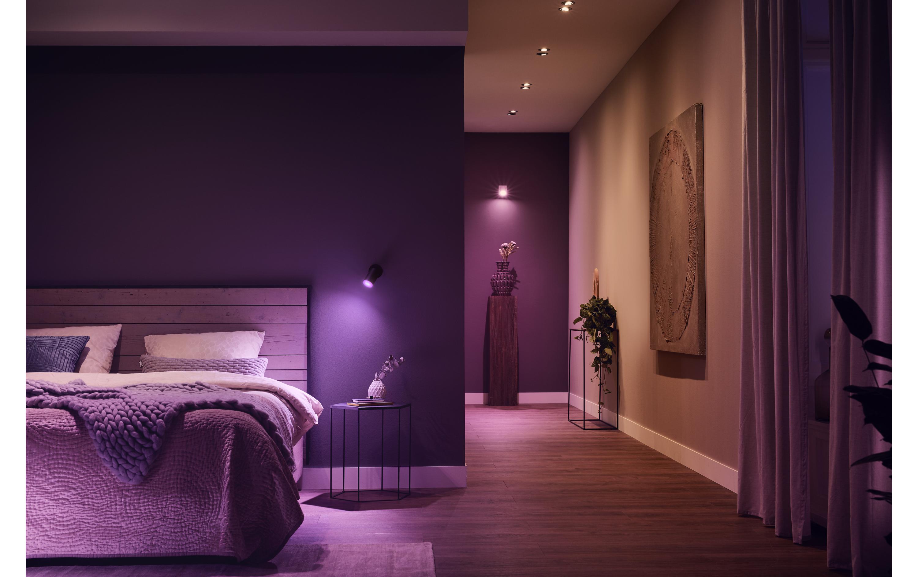 Einbauspot White & Color Ambiance, Centura, Silber, RundPer Bluetooth steuerbare Leuchte