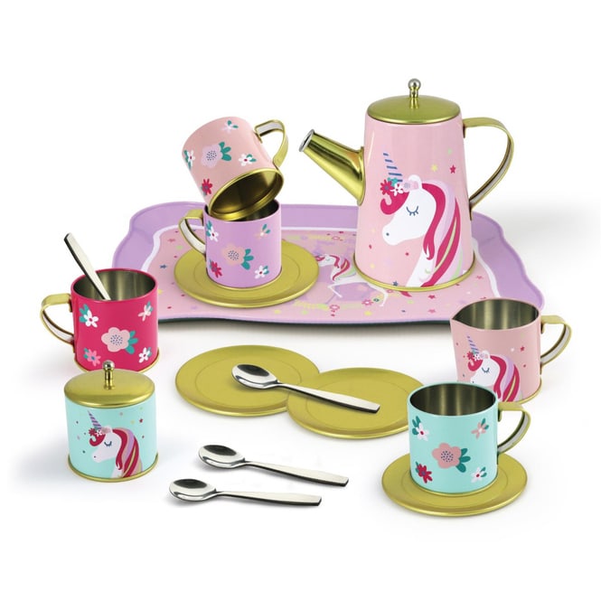 Besttoy - Teeservice im Koffer - Einhorn - 18-tlg.