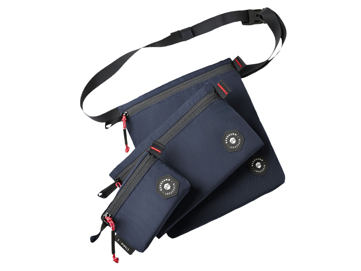Nordkamm Etamin Blue tasjes - Set van 3