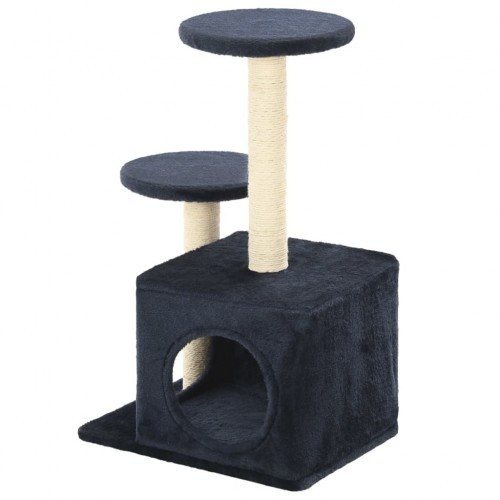 Arranhador azul para gatos com sisal