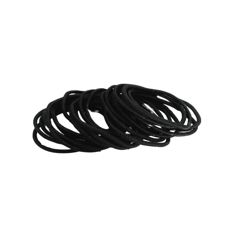Beauty Flow Basic Hairtie 15 Pieces - Black