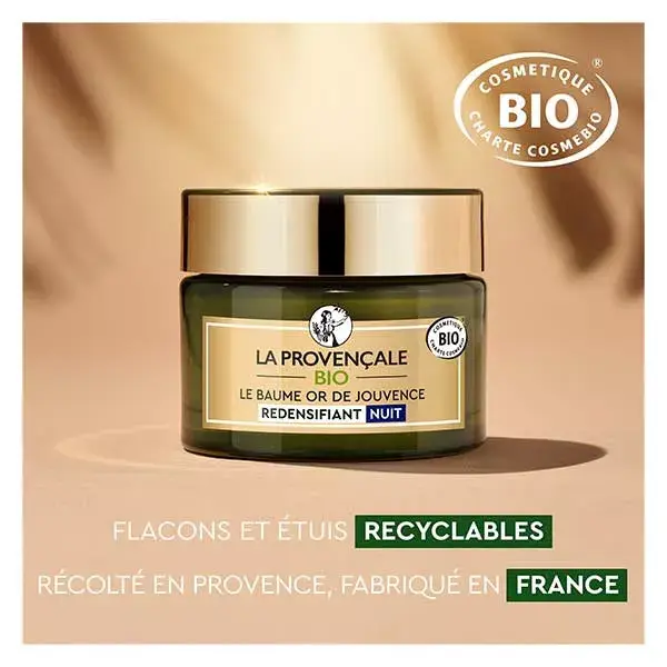 La Provençale Jouvence Bálsamo Dourado Noturno Orgânico Redensificante 50ml