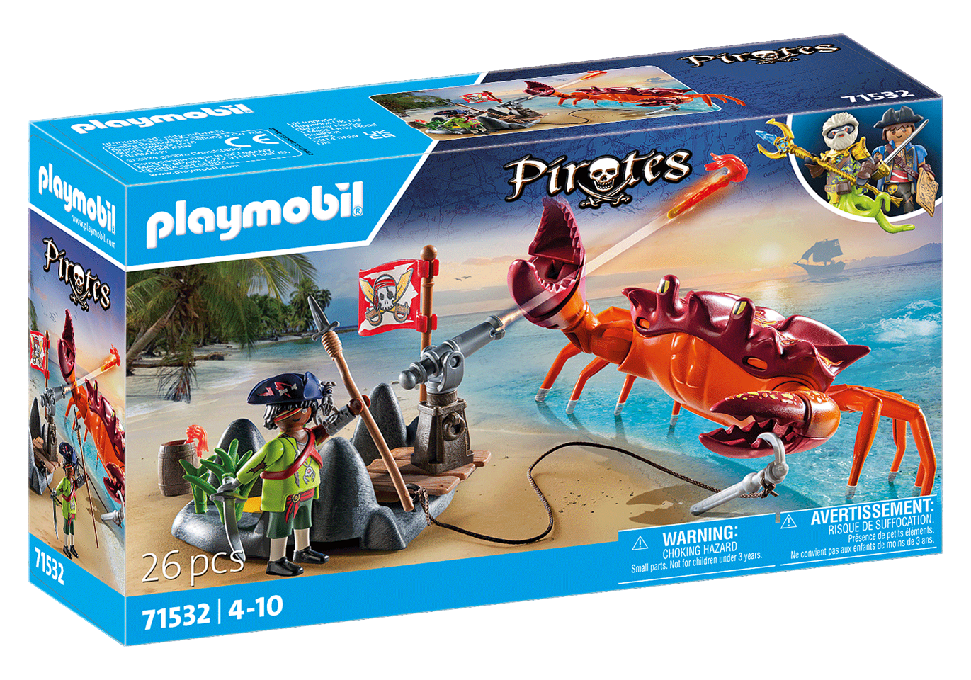 Playmobil - Kampen mod kæmpekrabben (71532)