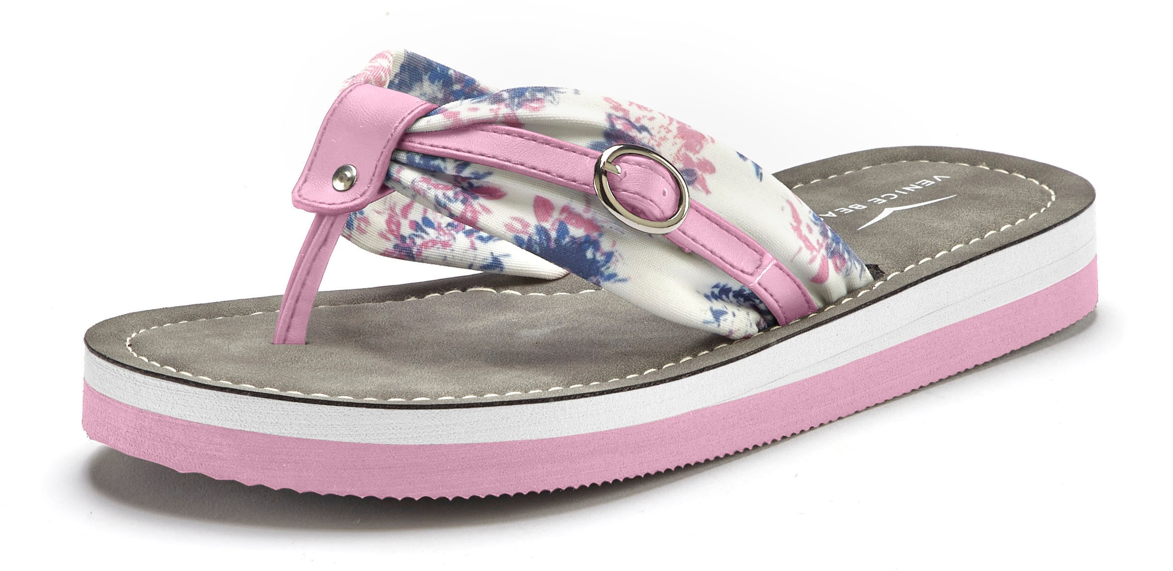 Venice Beach Badezehentrenner »Sandale, Pantolette«  Zehentrenner, Badeschuh, Flip Flop mit modischem Print VEGAN