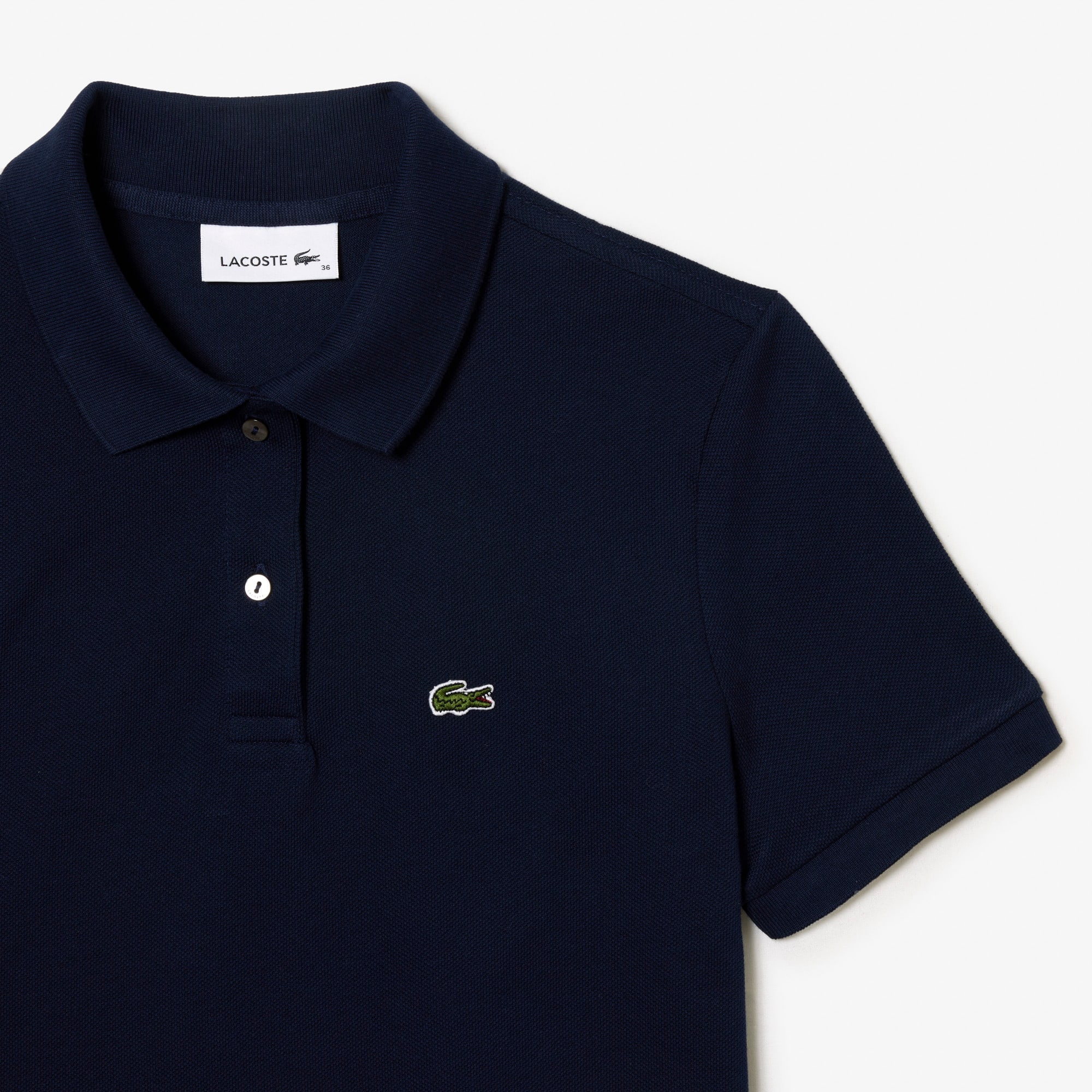 Robe polo femme Lacoste en petit piqué souple Robes & Jupes - Bleu - Lacoste - Femme