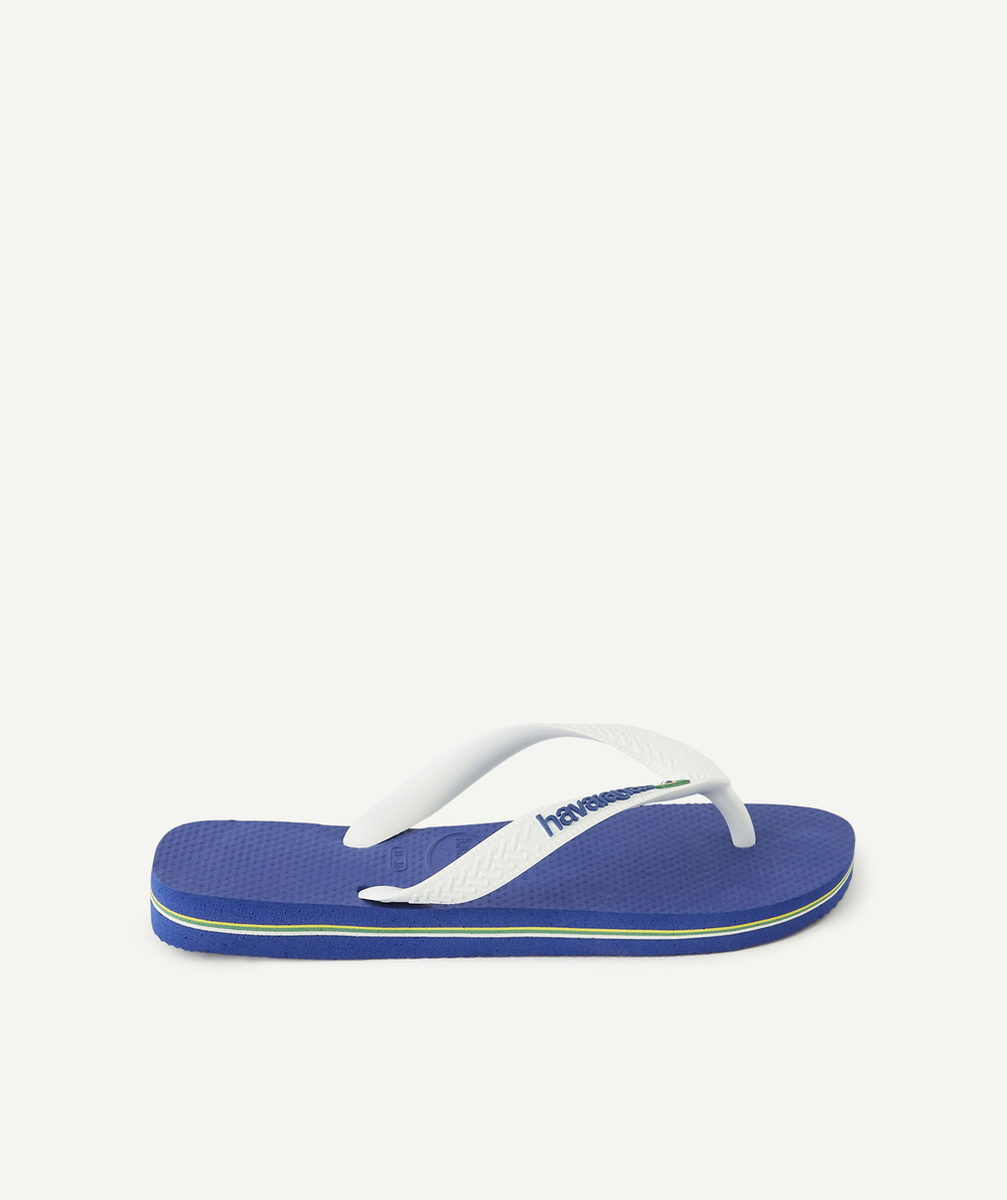 HAVAIANASTONGS GARÇON BLEU ET BLANCHES AVEC LOGO BRÉSIL