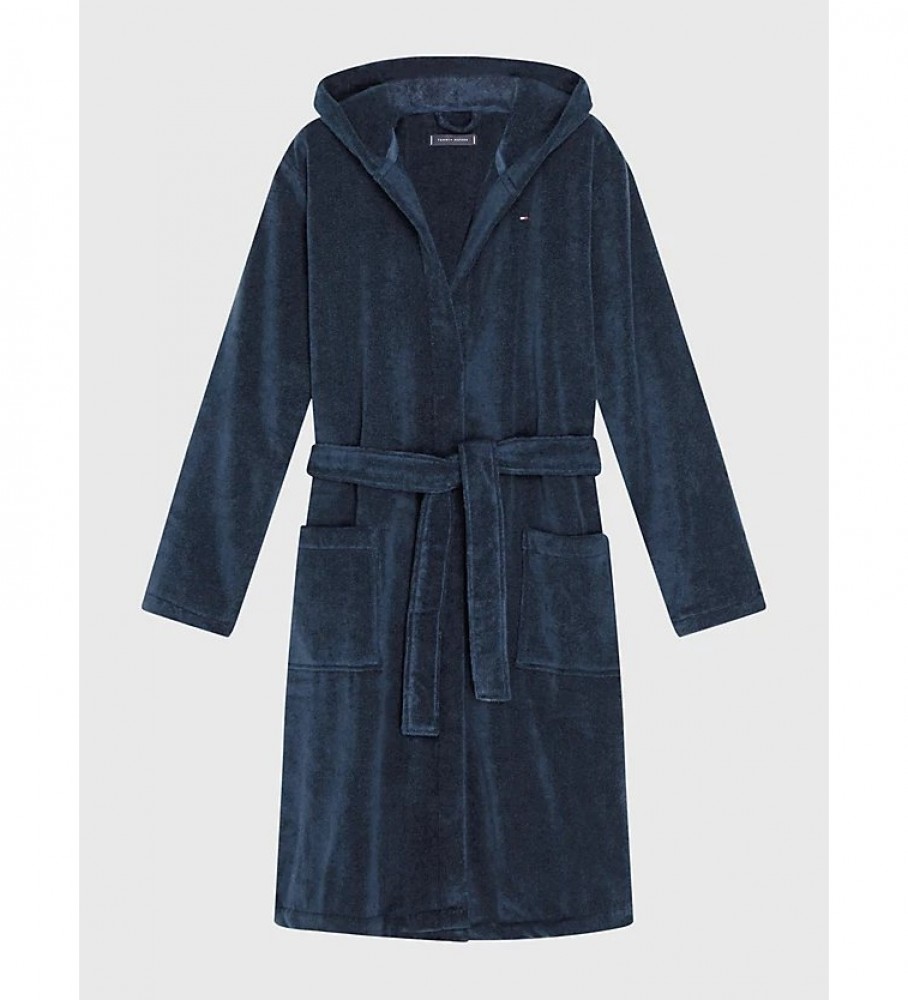 Robe de banho com capuz Tommy Hilfiger cinza