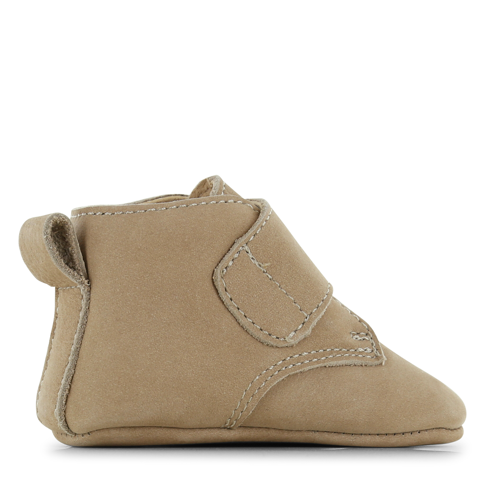 Shoesme Newborn beige slofje klittenband Leer | Uni schoenen