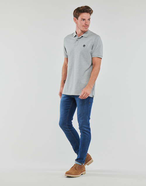 Timberland - SS MILLERS RIVER TIPPED PIQUE SLIM - Gris