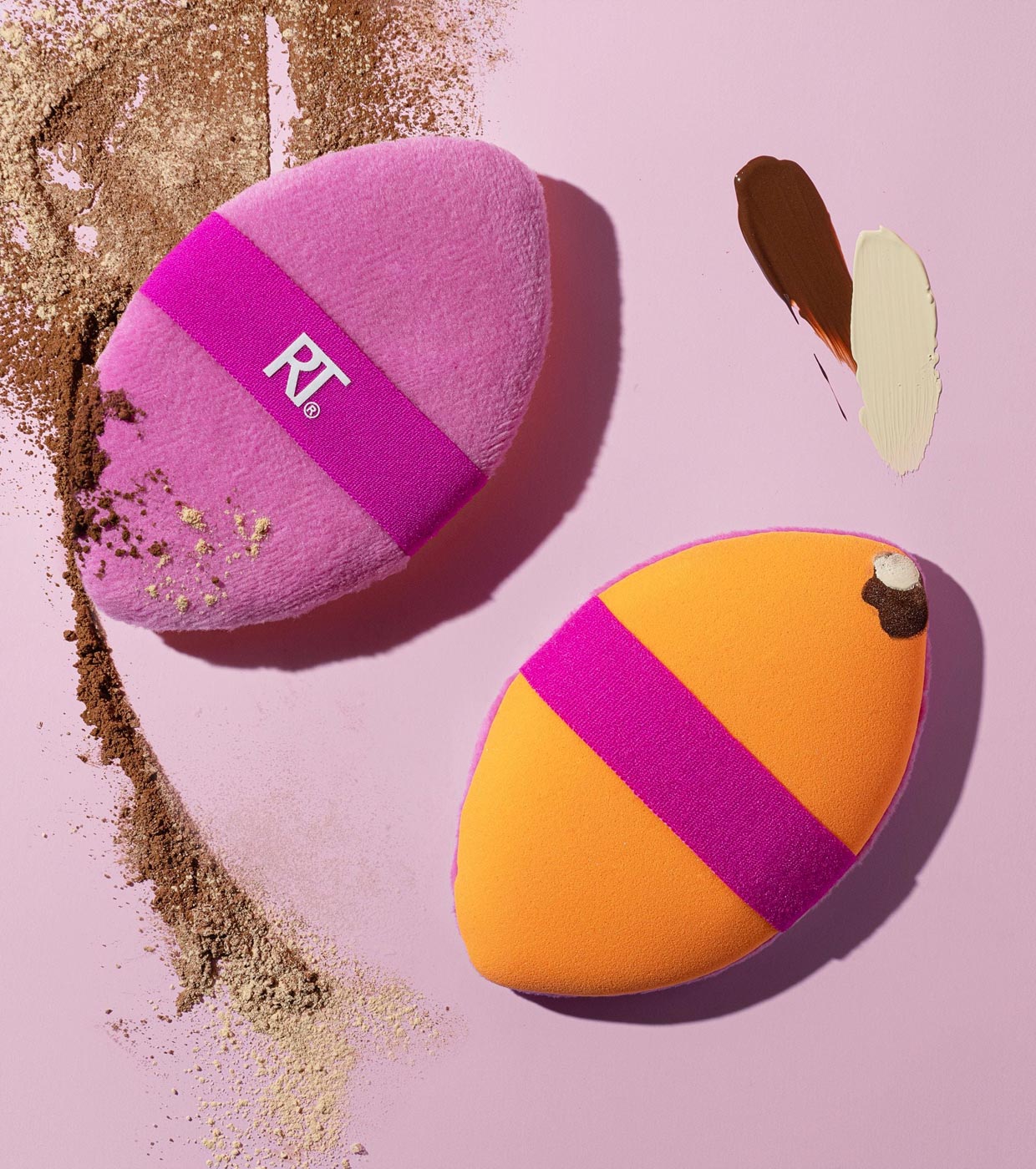 Real Techniques - Puff Multiuso Dupla Face Miracle 2-in-1 Powder Puff