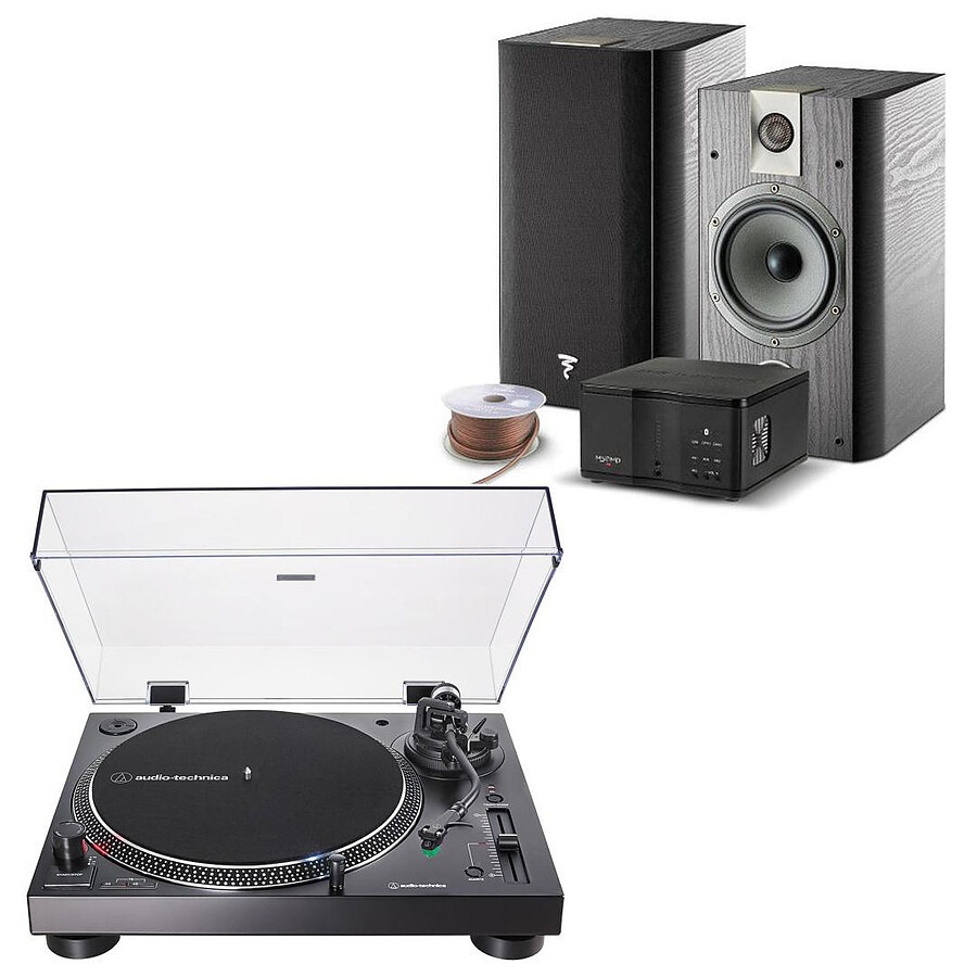 Audio-Technica AT-LP120XUSB Noir + Focal My Focal System