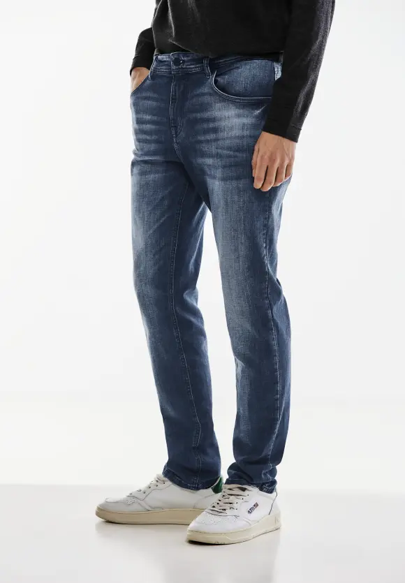 Regular Fit Jeans - indigo blue wash