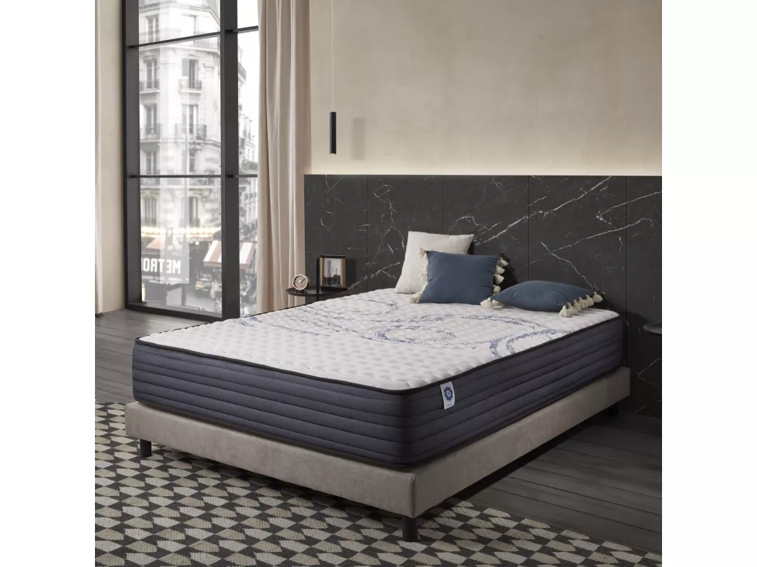 Naturalex - Matelas Perfectsleep à ressorts ensachés 140x190 cm - Épais 30 cm - Visco Thermorégulateur - Tissu Premium - Haute Qualité - Respirabilité optimale