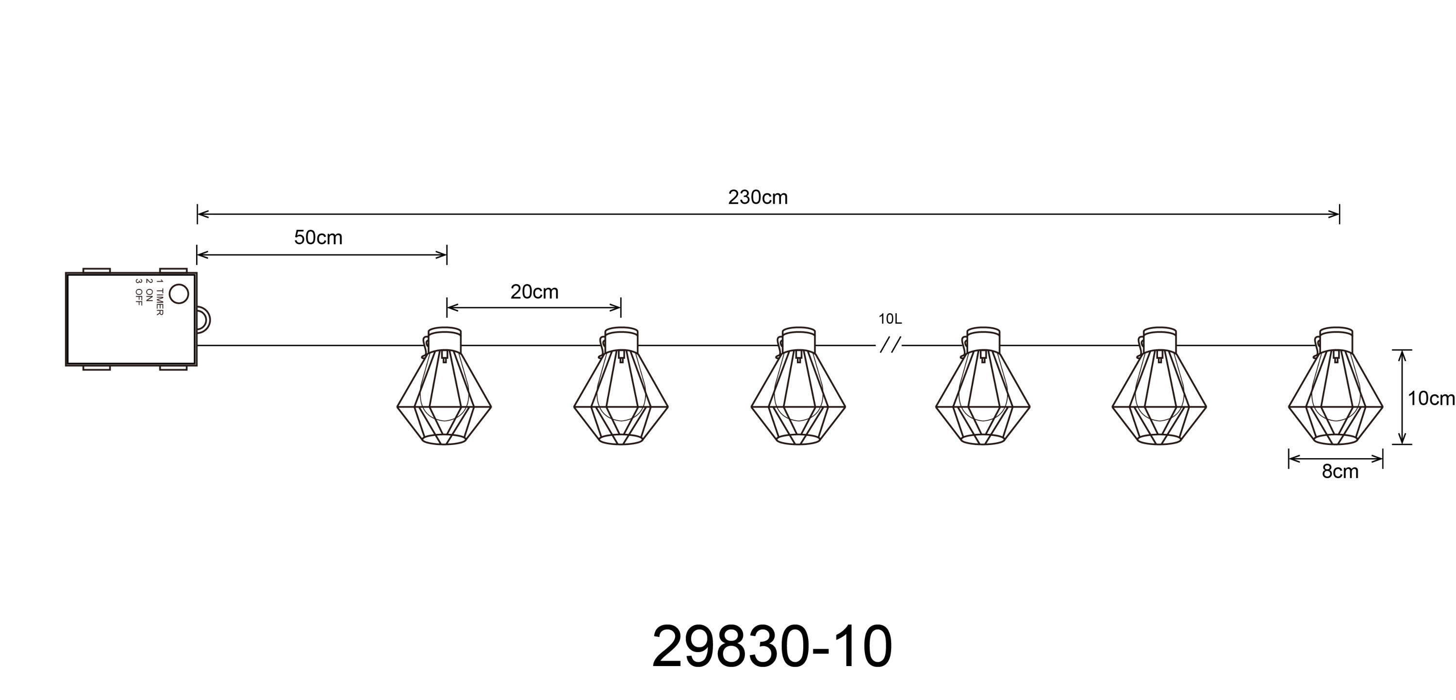 Lichterkette LED STENA