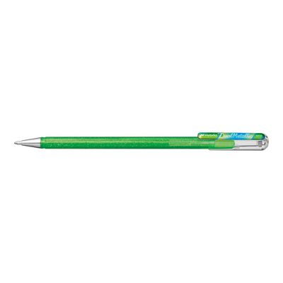 Pentel Hybrid Dual Metallic - Roller 2 effets de couleur - vert clair/bleu rouge