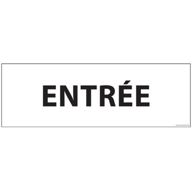 Plaque de Porte - ENTREE