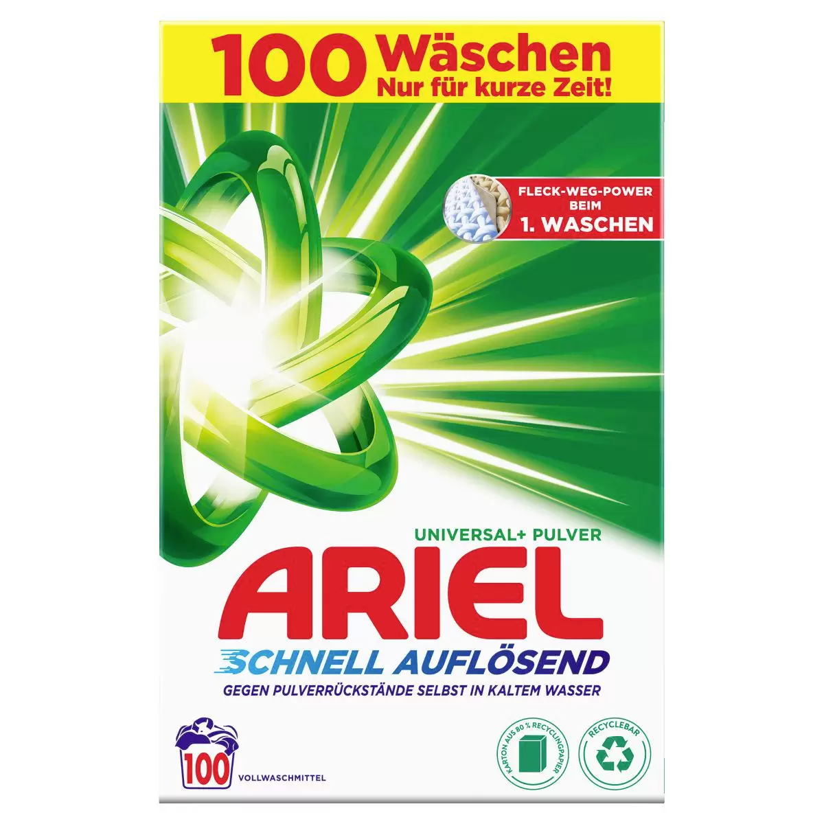Pulver Regulär 6KG - 100WL Ariel weiss