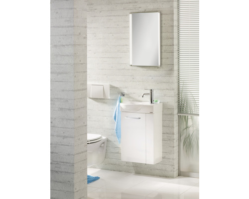 Meubel FACKELMANN Kleine Badkamercollectie BxHxD 44 x 60 cm x 24,3 cm Frontkleur wit hoogglans 86015