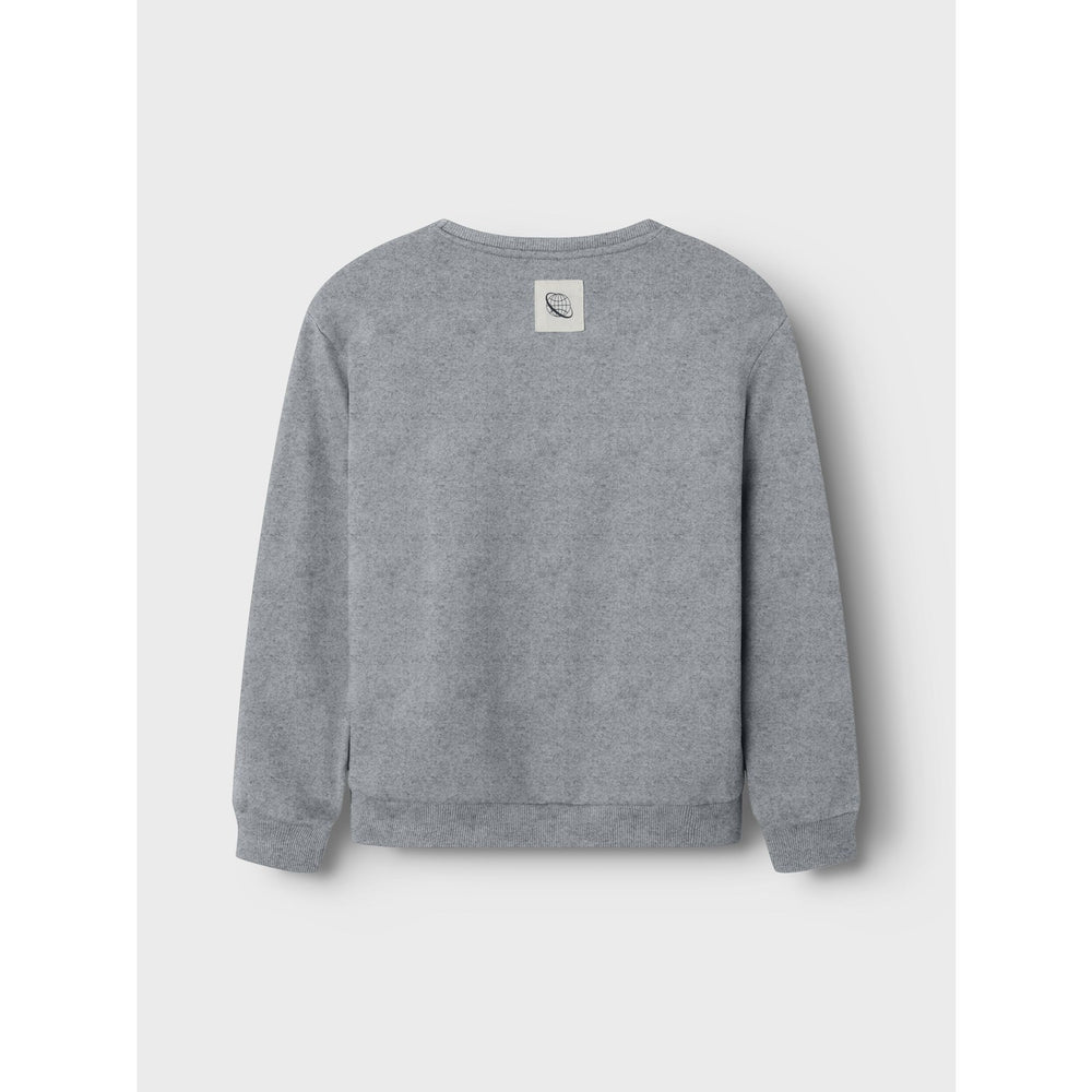 Køb Name It Grey Melange Nkmnello Ls Nreg Swe Bru Pb