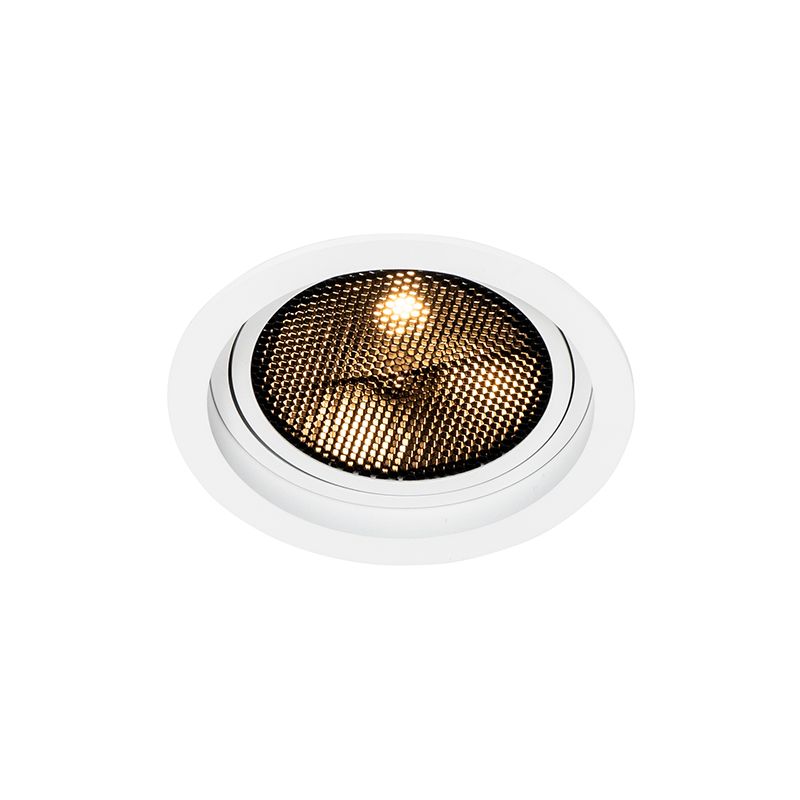 Moderne inbouwspot wit verstelbaar - Coop 111 Honey