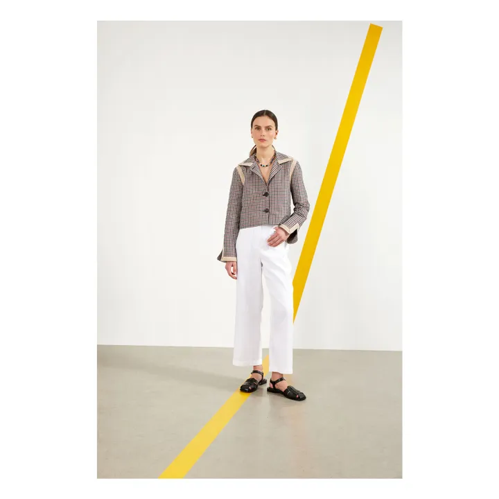 Maria de la Orden Pantalon Niza Uni | Blanc