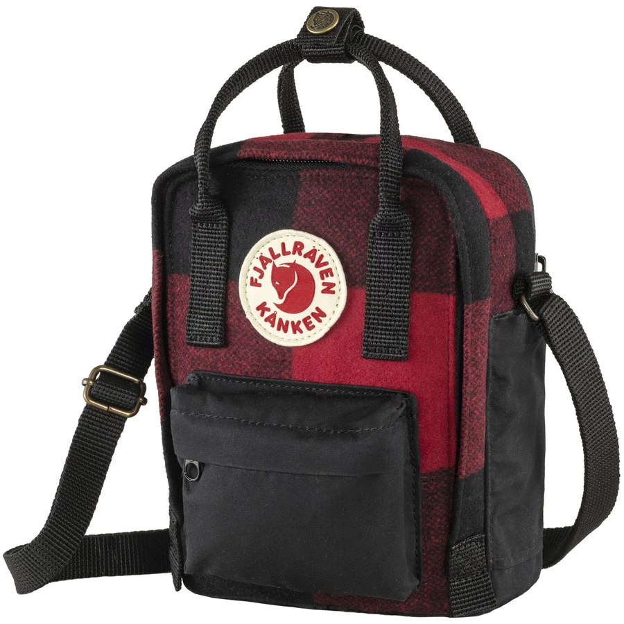 Fjällräven Kånken Re-Wool Sling 2.5 - Umhängetasche 20 cm red-black