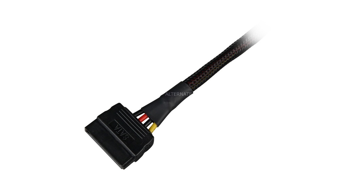 SharkoonSata Stroomadapter  (Zwart)