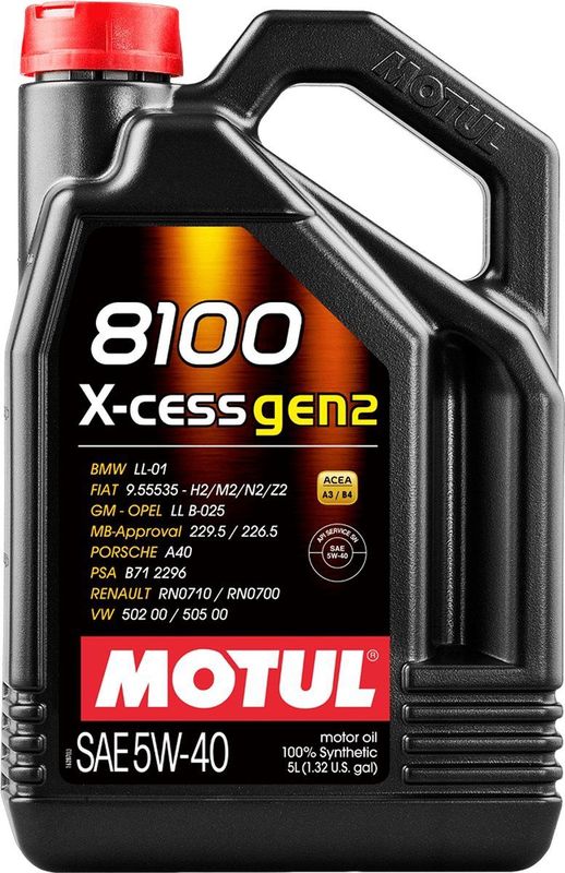 MOTUL 8100 X-CESS GEN2 - Motorolie - 5W-40 - Jerrycan - 5 liter