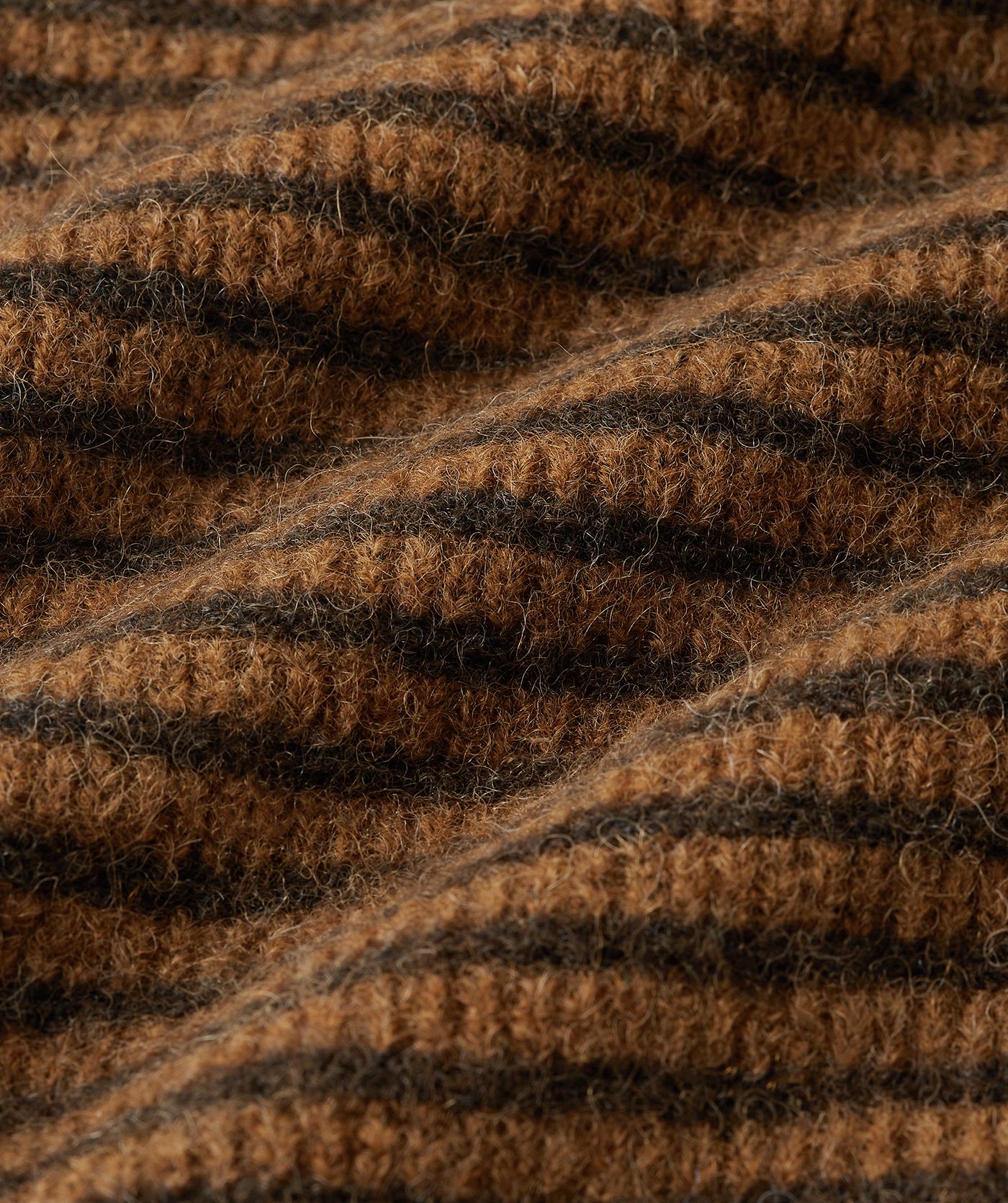 JV-CASSIE regular fit vest met wol - brown stripe