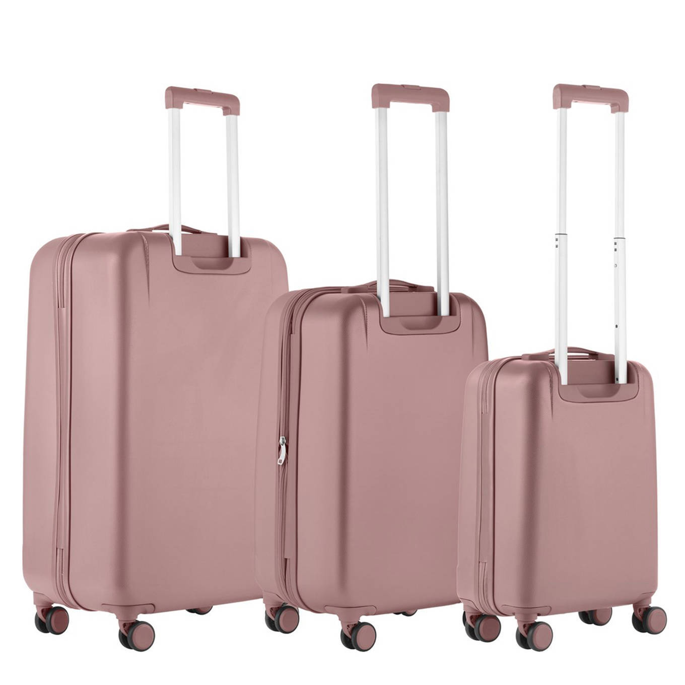 CarryOn trolleyset Skyhopper 3 stuks roze