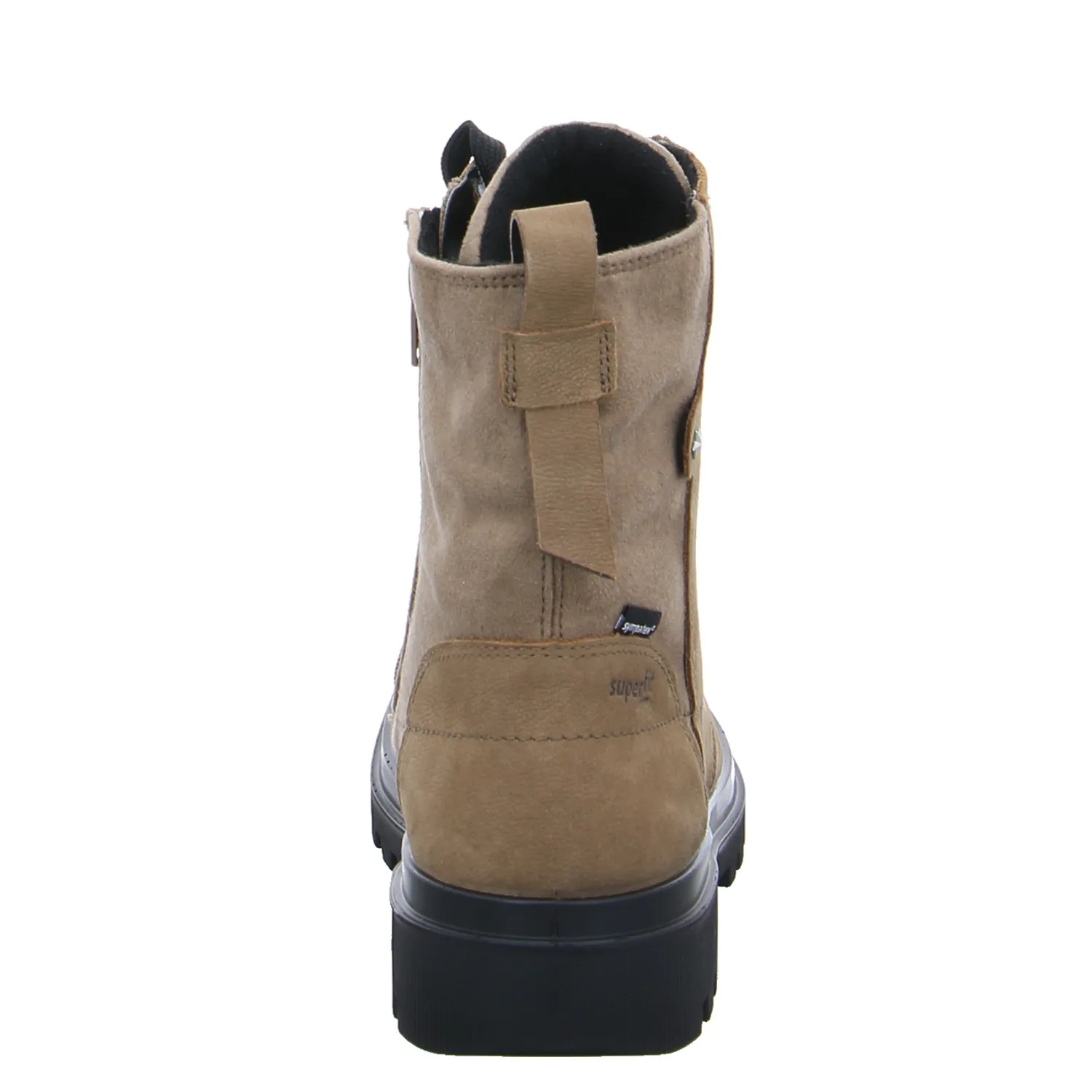 SUPERFIT Mädchen-Winter-Bottine Taupe Textil  Stiefel