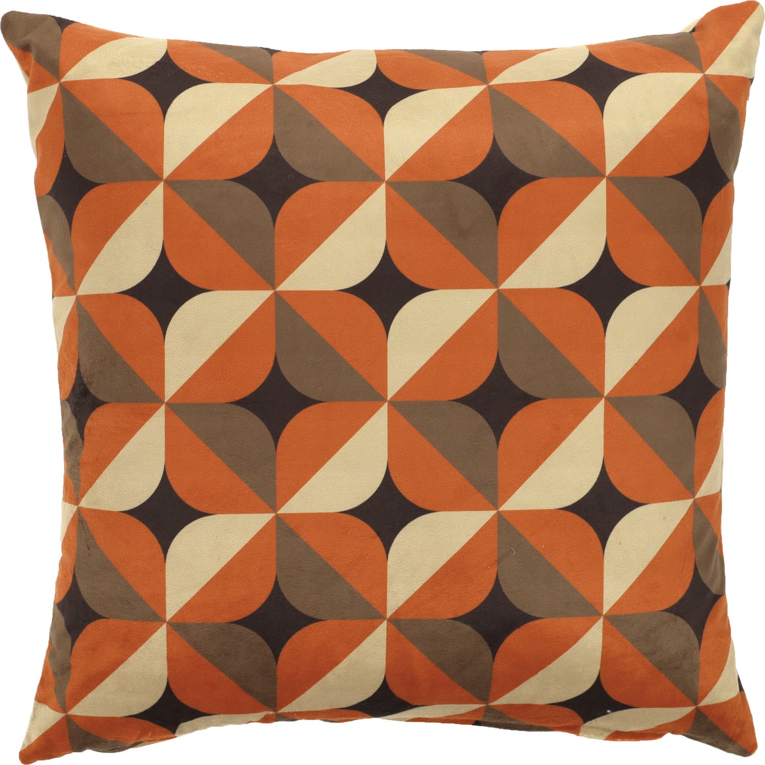 Sierkussen Mora oranje / bruin 45 x 45 x 10 cm