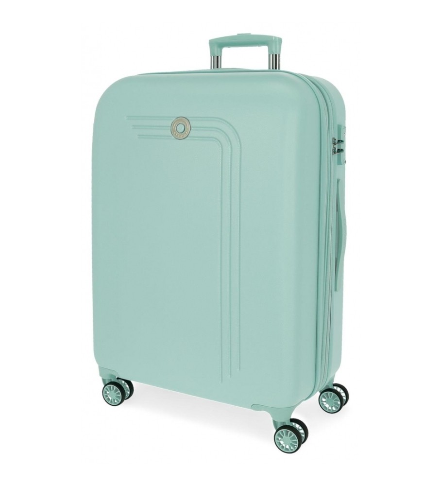 Mala de viagem grande Movem Riga Riga 80cm turquesa