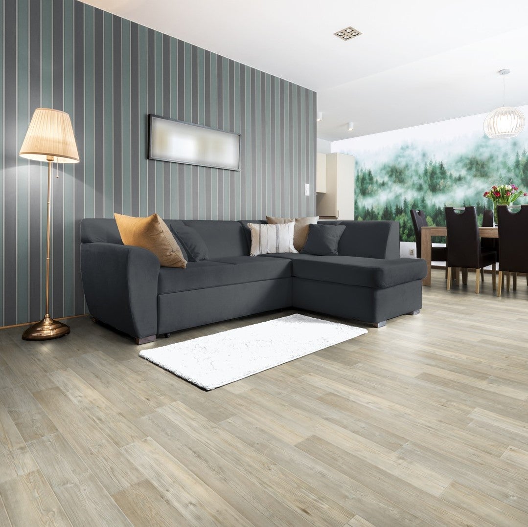 Vinylvloer per meter, houtlook PVC vloerrol met schuimrug, 200 cm breed (verkocht per meter)